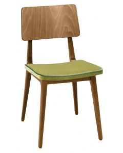 Flash SC - seat boxed upholstered, back wood