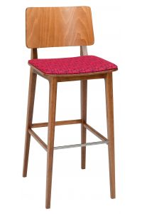 Flash HS - seat flat upholstered, back wood